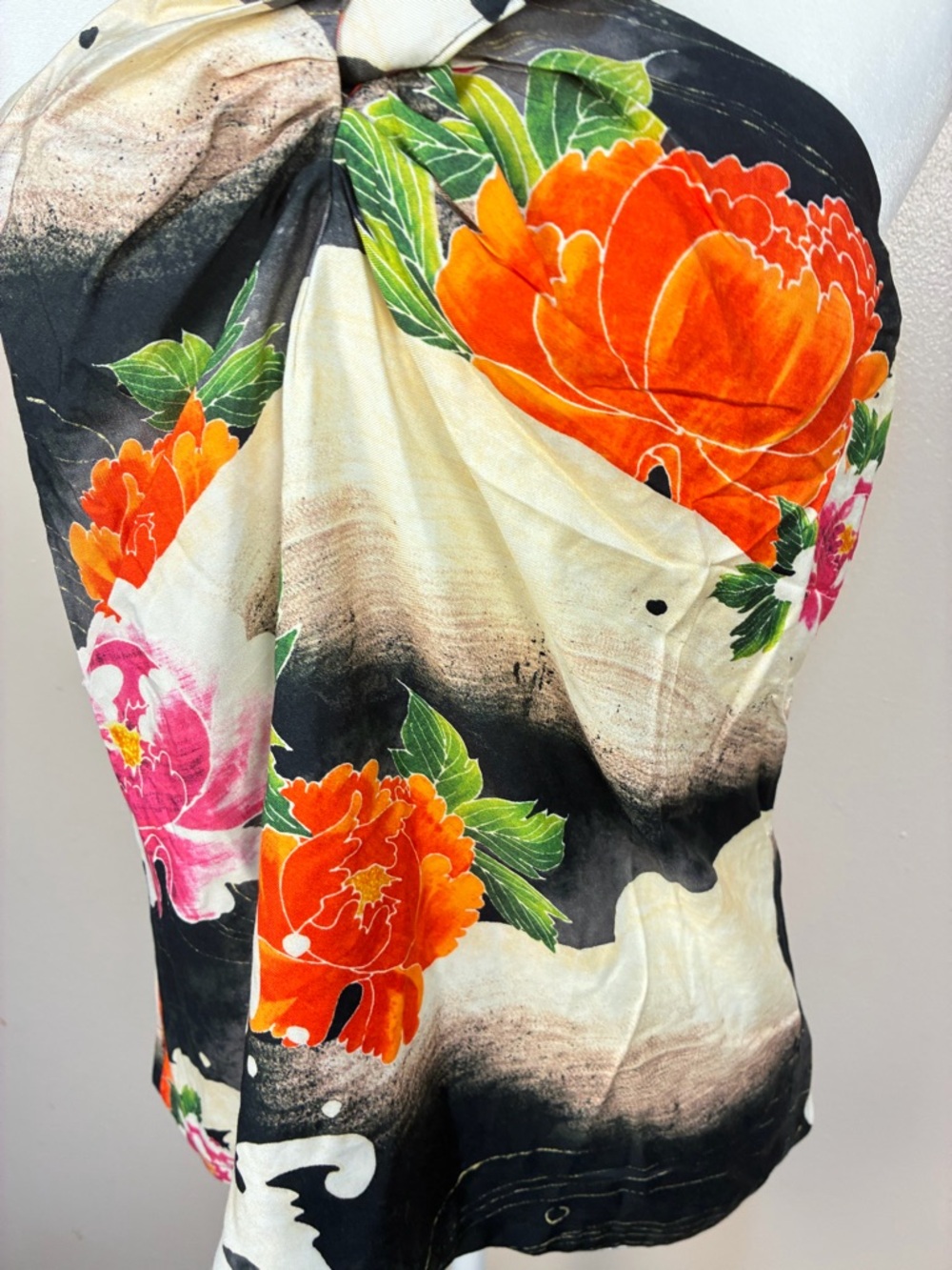 NWTs Natori Mayumi Cotton Silk Blouse - Picture 12 of 12